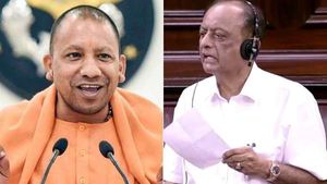 மதத்தை சொல்லி ஹிஜாப்பை தடுக்கிறீர்கள், ஓகே.. முதல்வர் யோகி காவி அணிவது சரியா? காங். எம்.பி. கேள்வி