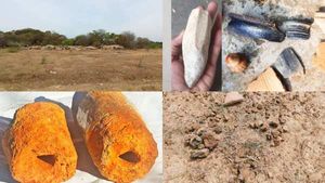 தெள்ளார் அருகே பெருங்கற்காலத்தை சேர்ந்த இரும்பு உருக்காலை எச்சம் கண்டுபிடிப்பு 