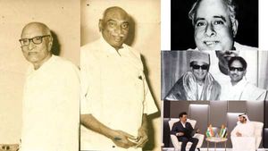 ஸ்டைலா கெத்தா.. அண்ணா முதல் ஸ்டாலின் வரை... வெளிநாட்டு பயணமும் கோட் ஷூட்டும் 