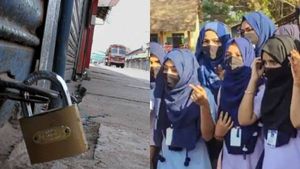 ஹிஜாப்புக்கு அனுமதி வேண்டும்! கர்நாடகாவில் நாளை இஸ்லாமிய அமைப்புகள் பந்த்! பாதுகாப்பு தீவிரம் 