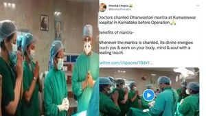 தன்வந்திரி மந்திரம் உச்சரித்து அறுவை சிகிச்சை செய்யும் டாக்டர்கள்! பரவும் கர்நாடக மருத்துவமனை வீடியோ