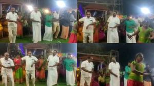 சூலூர் மாரியம்மன் கோவில் திருவிழா..மாஜி அமைச்சர் எஸ்.பி.வேலுமணியின் அசத்தலான ஒயிலாட்டம்! 