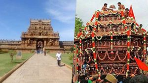 தஞ்சை பெரியகோயில் சித்திரை திருவிழா கோலாகல கொடியேற்றம் - ஏப்.13ல் தேரோட்டம் 