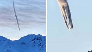 ஏலியன்கள் பூமிக்கு வந்தார்களா? மேகத்தில் தோன்றி மலையில் மோதி சிதறிய ஸ்பேஸ் ஷிப்! அதென்ன  யூஎஃப்ஓ? 