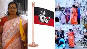 காஞ்சிபுரத்தில் ரூ.50000 மாமூல் கேட்டு வளையல் கடை பெண் மீது தாக்குதல்: அதிமுக பெண் நிர்வாகி கைது 