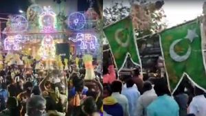 ஹலால் விவகாரத்தை விடுங்க.. மதுரையில் மாரியம்மன் கோயிலில் இஸ்லாமிய கொடி.. இதுதான் மதநல்லிணக்கம்! 