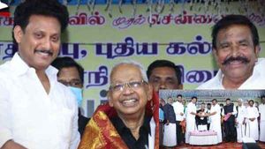 கி.வீரமணிக்கு ரூ.1 லட்சம் கொடுத்த திருச்சி மாவட்ட திமுக! எதற்காக இந்தப் பணம்? காரணம் என்ன? 