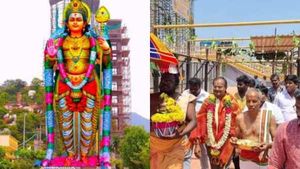 மலேசியா பத்துமலை முருகனை விட உயரமான 146 அடி உயர முத்துமலை முருகன் சிலை கும்பாபிஷேகம் 