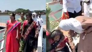 ஆவ்! ஆய்வுக்குச் சென்றபோது வழுக்கி விழுந்த பெண் கவுன்சிலர்! எலும்பு முறிவால் மருத்துவமனையில் அனுமதி 