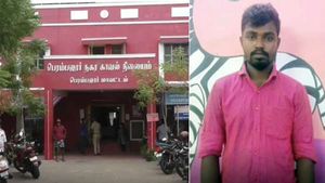 பெரம்பலூரில் சிறுமிக்கு காதல் தொல்லை... தட்டிக்கேட்ட தந்தை மீது வெடிகுண்டு வீசிய இளைஞர் கைது 