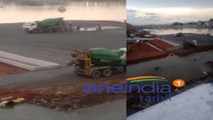 வைகையில் பெருகிய வெள்ளம்...கள்ளழகரை வரவேற்க தயாராகும் மதுரை - மக்கள் மனங்களில் மகிழ்ச்சி 