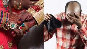 மயங்கிய மாப்பிள்ளை.. கழன்று விழுந்த விக்.. அதிர்ச்சியில் திருமணத்தை நிறுத்திய மணமகள்!