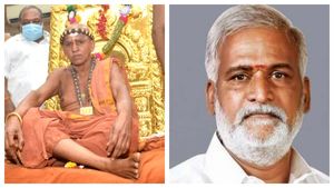 பட்டினப்பிரவேசம்... மனம் குளிர்ந்த மதுரை ஆதீனம்... அமைச்சர் சேகர்பாபுவிற்கு பாராட்டு 