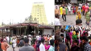 வைகாசி மாத சர்வ அமாவாசை! அக்னிதீர்த்த கடற்கரையில் மக்கள் வெள்ளம்! புனித நீராடினால் இவ்வளவு நன்மைகளா? 