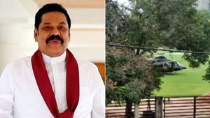 அப்போ கன்பார்மா? திடீரென வந்து இறங்கிய ராணுவ ஹெலிகாப்டர்! ராஜபக்சே குடும்பத்தினர் எஸ்கேப்? -உண்மையா?