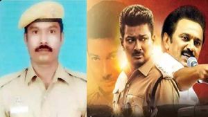 ’நெஞ்சுக்கு நீதி’ வாழ்த்து பேனர் வைத்த காவலருக்கு சிக்கல்!  போலீஸ் மீதே வழக்குப் பதிந்த போலீசார்..! 