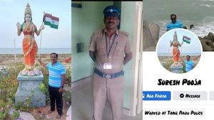 தமிழக காக்கி சட்டைக்குள் காவி! இந்து ராஷ்டிரம் அமைக்கனுமாம்! பேஸ்புக் பதிவால்  போலீஸ்காரர் சஸ்பெண்ட் 