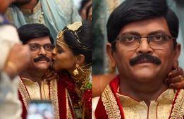 இறந்து போன அப்பா வந்துட்டாரும்மா! தத்ரூபமாக வடிக்கப்பட்ட மெழுகு சிலை.. முத்தமிட்ட மணமகள்! நெகிழ்ச்சி 