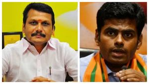 அரைவேக்காடு  அண்ணாமலை..! நானும் இருக்கேனு காட்டிக் கொள்ள பேசுகிறார்..! விளாசிய செந்தில் பாலாஜி! 