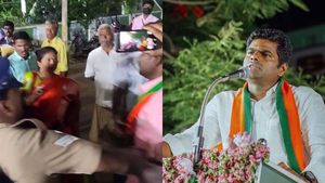 ஏய்.. என்ன கேட்டுட்டே இருக்க? அண்ணாமலையிடம் கேள்வி கேட்ட செய்தியாளரை.. பிடித்து தாக்கிய பாஜகவினர்! 