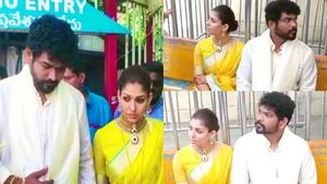 சர்ச்சையில் சிக்கிய விக்கி நயன் தம்பதி.. “விதிகளை மீறி செருப்பு அணிந்து” - தேவஸ்தானம் விசாரணை! 