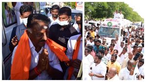 பாஜகவில் இணைகிறாரா ஓபிஎஸ்? தேனி சென்றவருக்கு காவித்துண்டு அணிவித்து வரவேற்ற ‛தாமரை‛ நிர்வாகிகள் 