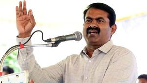 ஆமா பெரிய கொம்பாதி கொம்பர்.. ஏன் குதிக்கிற.. என்னைமாதிரி நிற்க முடியுமா?- அண்ணாமலையை விளாசிய சீமான்! 