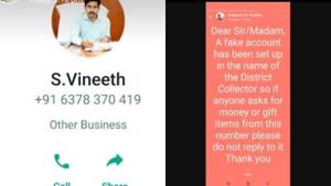 அதிகாரிகளுக்கு பறந்த மெசேஜ்.. ஆட்சியர் பெயரில் போலி வாட்ஸ்அப் கணக்கு - திருப்பூரில் திடுக் சம்பவம் 