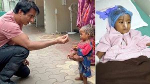 நான்கு கை நான்கு கால்களுடன் ‘கடவுளின் குழந்தை’! நடிகர் சோனு செய்த நெகிழ்ச்சி செயல்! நீங்களே பாருங்க!