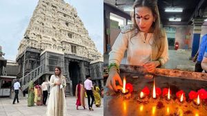 ஆடி வெள்ளி..எப்பொழுதும் காப்பாய் காமாட்சி - ஐஸ்வர்யா ரஜினிகாந்தின் ஆன்மீக பயணம் 