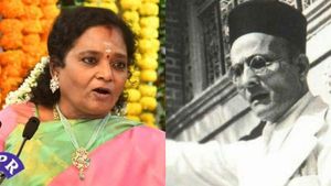  கள்ளக்கடத்தலுக்கு ஜெயிலுக்கு போனவர் இல்லை சாவர்க்கர்! சுதந்திர போராட்ட தியாகி! சொல்கிறார் தமிழிசை 