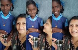 என்னடி தங்கபுள்ள கொண்டு வந்துருக்க! வெட்கத்தோடு ’கிப்ட்’ கொடுத்த மாணவி! தேவதை டீச்சரின் ரியாக்சன்! 
