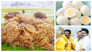 2,000 கிலோ மட்டன்! 1,000 கிலோ சிக்கன்! 10,000 அவித்த முட்டை! நாமக்கல்லில் ஹலால் பிரியாணி விருந்து! 