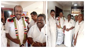 ஏலக்கா மாலை! நம்ம தம்பி விஸ்வநாதன்..அன்பு கட்டளை போட்ட திண்டுக்கல் சீனிவாசன்! ‘அவருக்கு’ மட்டும் நோ! 