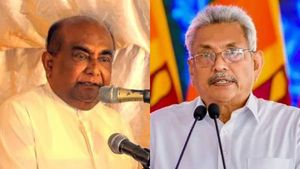 கோத்தபாய ராஜ்பக்சே அண்டைநாட்டுக்கு தப்பி ஓடிவிட்டதாக தவறாக சொல்லிவிட்டேன்: சபாநாயகர் மஹிந்த யாப்பா 
