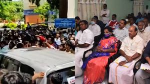 தமிழிசையை நாங்கதான் வரவேற்போம்.. அடித்துக்கொண்ட பாஜக, என்.ஆர். காங்கிரஸ் கட்சியினர் - போலீஸ் தடியடி 
