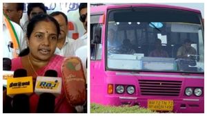 லிப்ஸ்டிக் பஸ்.. அதிமுக திட்டம் எவ்வளவோ சூப்பரா இருந்துச்சு.. திமுக அரசை விளாசிய வானதி சீனிவாசன்! 