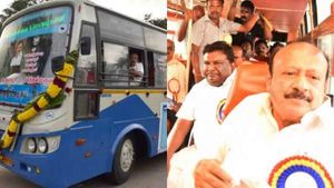 வத்தல்மலைக்கு 2 டிக்கெட் கொடுங்க! அரசுப் பேருந்தில் பயணித்த அமைச்சர்கள்! ருசிகர நிகழ்வு! 