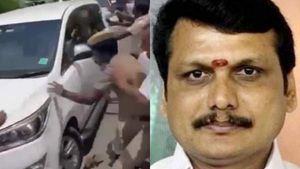 பிடிஆர் கார் மீது.. 