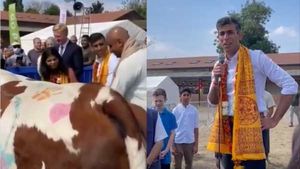 நம்பிக்கை.. பிரிட்டன் பிரதமர் தேர்தலில் வெற்றி பெற கோ-பூஜை செய்த ரிஷி சுனக்.. வெளியான வீடியோ 