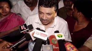 பிண அரசியல் செய்பவர்கள் பற்றி பேச விரும்பவில்லை.. காலணி வீசிய பாஜகவினரை  கடுமையாக தாக்கிய பிடிஆர்