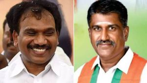 ஆ.ராசா கால் வைக்கட்டும்.. விடமாட்டேன்..கொதித்த உத்தம ராமசாமி.. நீடித்த போராட்டம்..தொடரும் கைது 