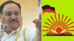 D-வாரிசு, M-பணம், K-கட்ட பஞ்சாயத்து.. கருணாநிதி > ஸ்டாலின் > அவரது மகன் - காரைக்குடியில் சாடிய நட்டா