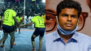 இனி கபடி கபடி இல்லை! மோடி கபடிதான்! பட்டுனு சொன்ன சீனிவாசன்! டக்குனு திரும்பி பார்த்த அண்ணாமலை! கலகல