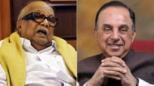 தமிழர்களுக்கு “தைரியம்” இல்லை.. ராமர் யாரென கேட்ட மறுநாளே கருணாநிதிக்கு உடல் நலக்குறைவு - சு.சாமி 