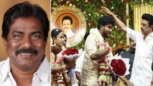 ஆடம்பரமாக மகனுக்கு திருமணம்! கொஞ்சம் அவசரப்பட்டு விட்டோமோ! மன சஞ்சலத்தில் அமைச்சர் மூர்த்தி! 