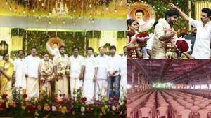 பிரம்மாண்ட பந்தல்.. மெகா கறி விருந்து, 50 மொய் கவுன்டர்கள்.. இது அமைச்சர் மூர்த்தி இல்ல திருமண விழா