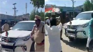 நிர்மலா சீதாராமனுக்கு கடும் எதிர்ப்பு! கார் தடுத்து நிறுத்தம்! பாஜக-காங்கிரஸ் மோதல்! பரபர ஐதராபாத் 