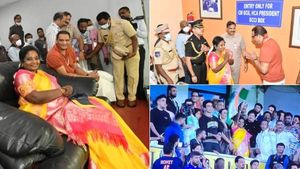 இந்தியா-ஆஸி “ஃபைனலில்” தமிழிசை.. முன்னாள் கேப்டன் அசாருதீனுடன் போட்டோ! தேசிய கொடி பிடித்து “சியர்”