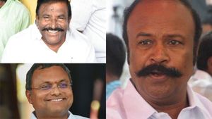 கார்த்தி சிதம்பரத்தை ஓரமாக உட்கார வைத்த கே.என்.நேரு! சட்டை செய்யாத அமைச்சர் பெரியகருப்பன்! 